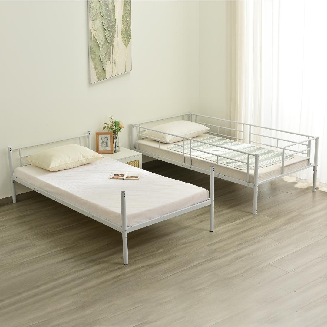 三段ベッド 3段ベッド スチール 耐震 ベッド シングル パイプベッド 社員寮