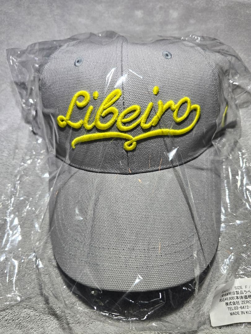 Libeiro　 グレー 　ツイルロゴキャップ　リベイロ
