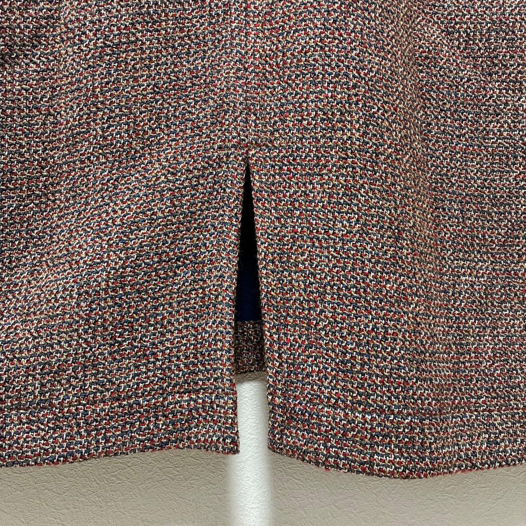 【45R】アーミッシュツイードワンピース Aライン ウール ジャンパースカート