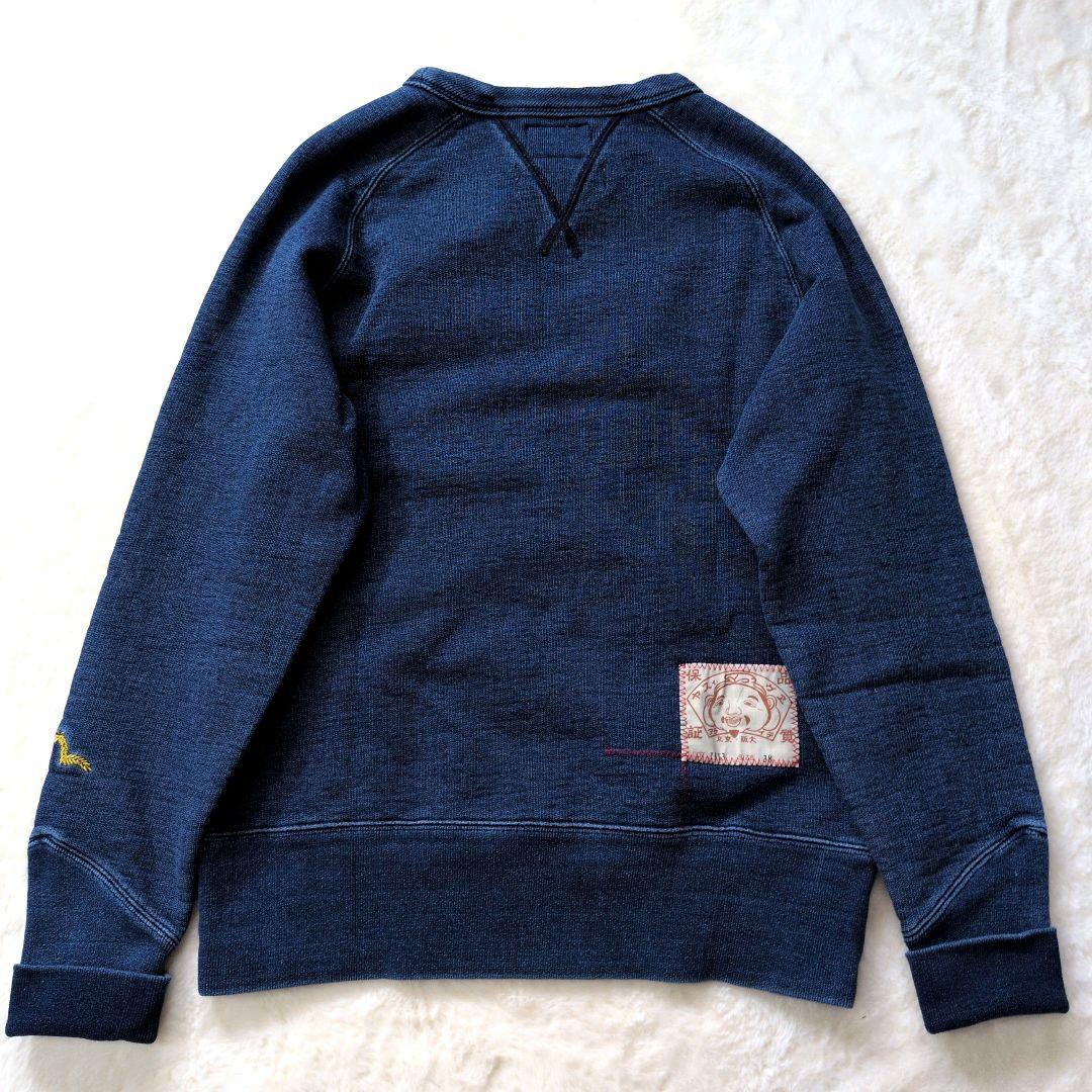 【極美品】EVISU エヴィス インディゴスウェット 鳥居 38 M