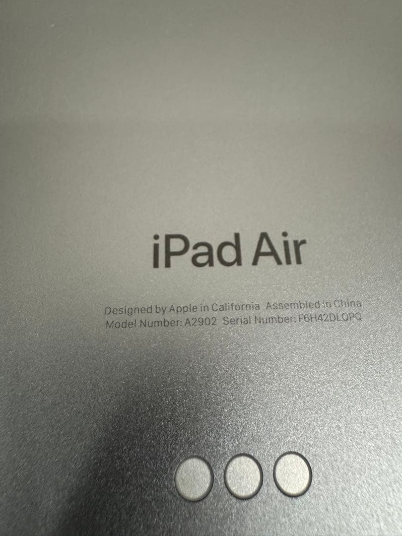 11インチiPad Air M2 Wi-Fiモデル 128GB スペースグレイ