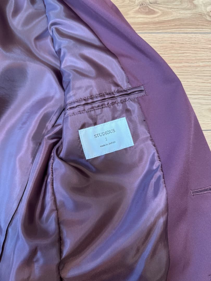 STUDIOUS セットアップ2セット(ブラック・バーガンディ)