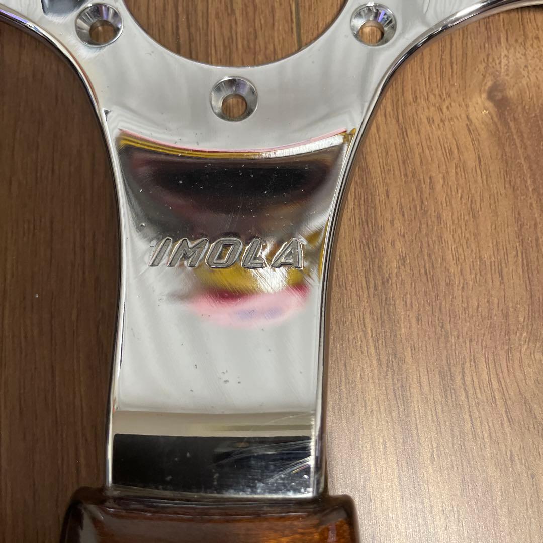 【当時物】イタルボランテIMOLAウッドステアリングおまけ付き