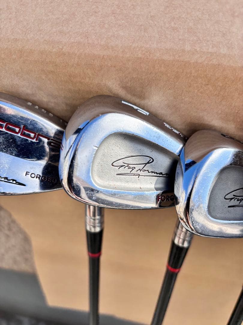 【希少】コブラ　アイアン9本　グレッグノーマン　シグネチャー　マッスルバック　錆