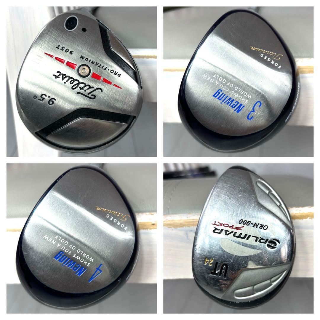 本格派 メンズゴルフクラブ 13本 フルセット ゴルフセット タイトリスト