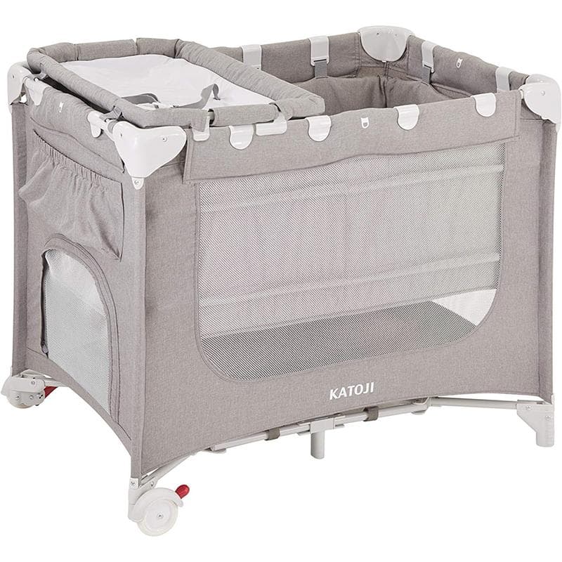 【未使用】KATOJI カトージ ポータブルベビーベッド おむつ替えテーブル付