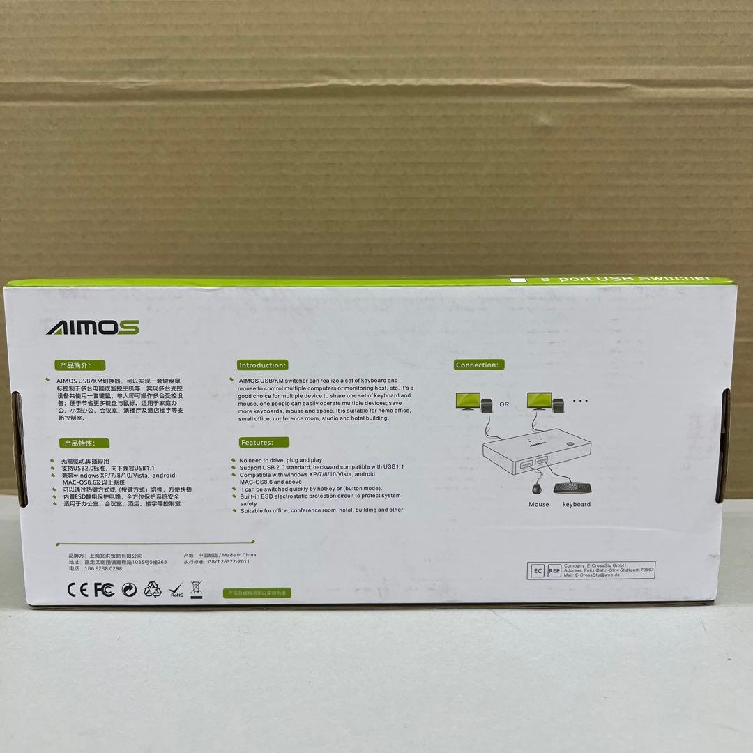 511123 AIMOS HDMI KVM切替器 8入力1出力