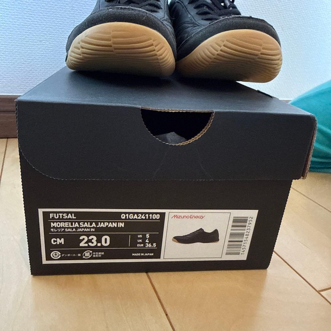 【美品】モレリア SALA JAPAN IN ブラック×ブラック 23cm