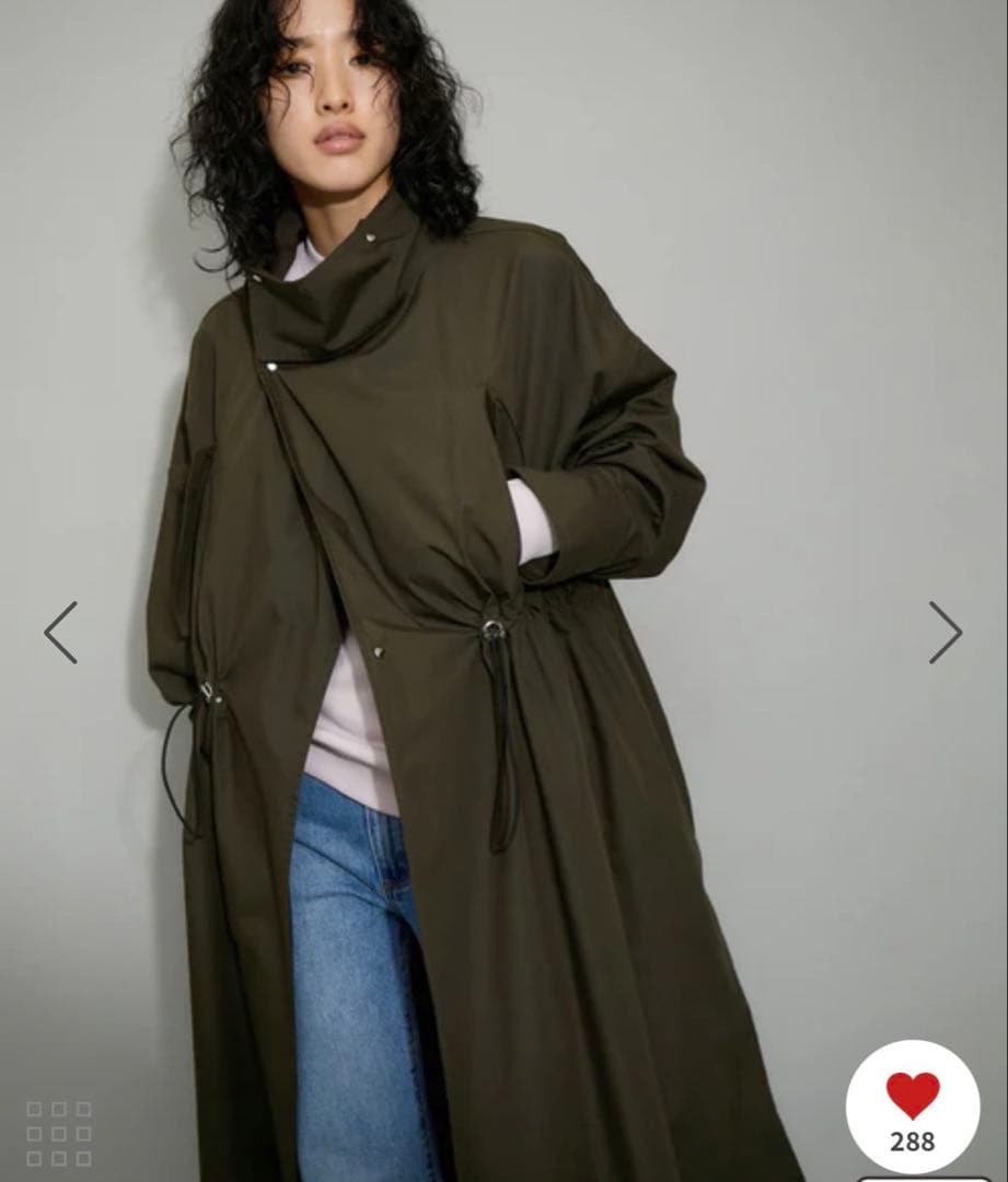 ADAM ET ROPE' 【WEB限定】スタンドカラーモッズコート