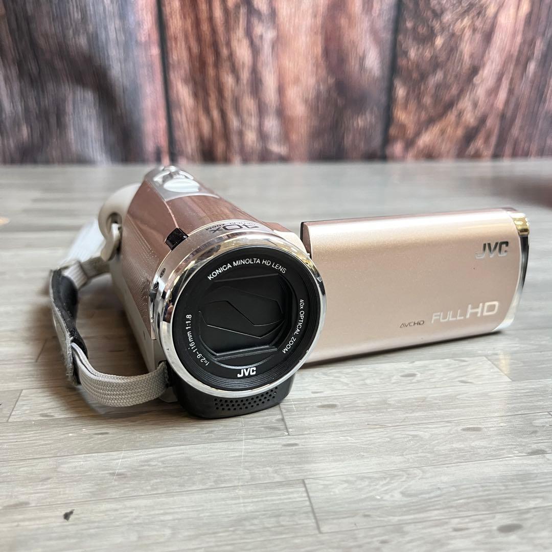 JVC Everio ビデオカメラ GZ-E600-N 本体 ピンク 説明書付