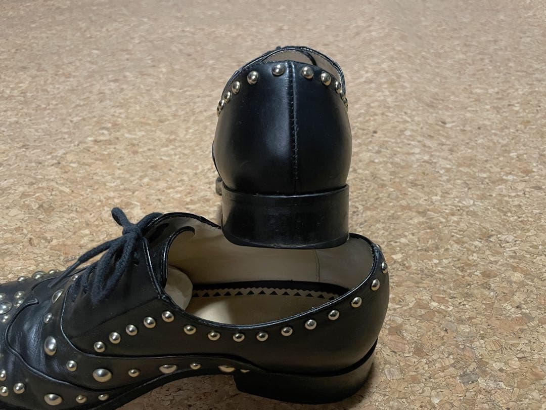 MOSCHINO ハート スタッズ レザー シューズ / モスキーノ