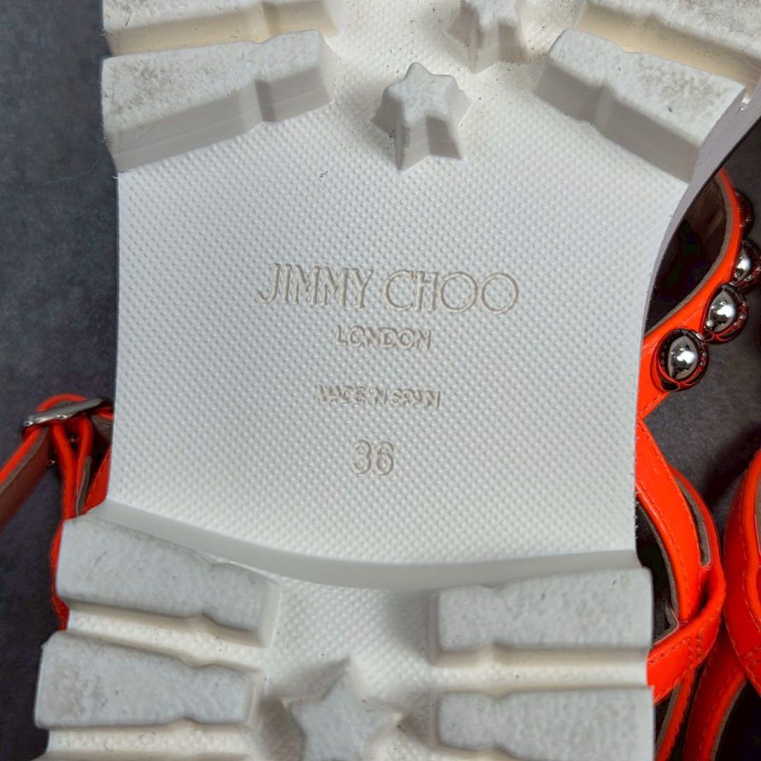 美品 JIMMY CHOO DESI FLAT ジミーチュウ