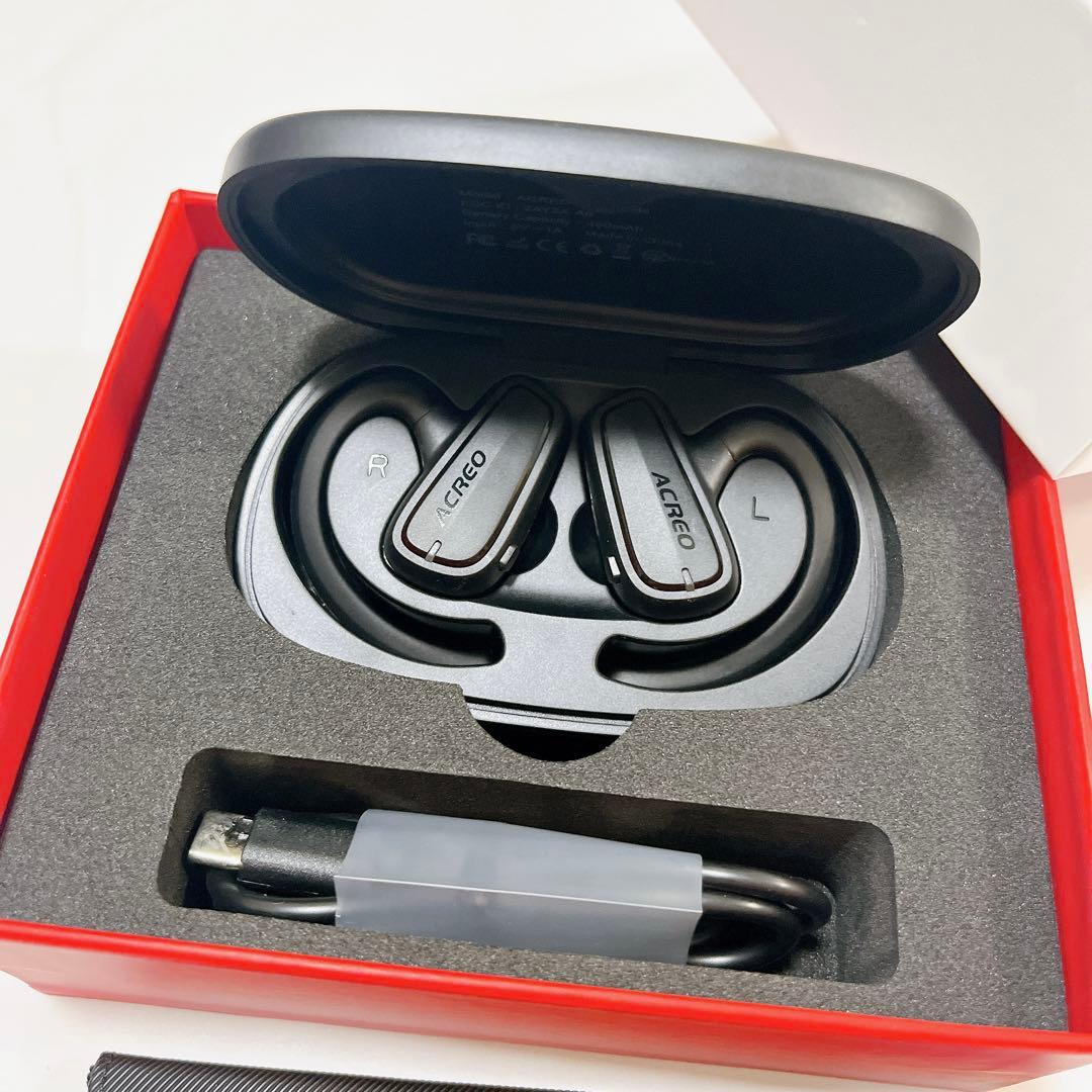 オープンイヤー ワイヤレスイヤホン ACREO OpenBuds マイク付き