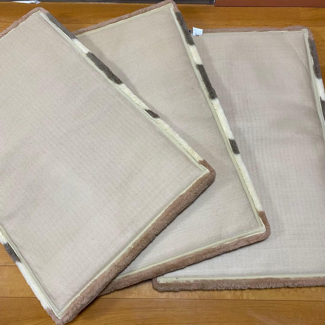 ファートン 丸八真綿 ミニファートン 羊毛 3枚セット 100×66