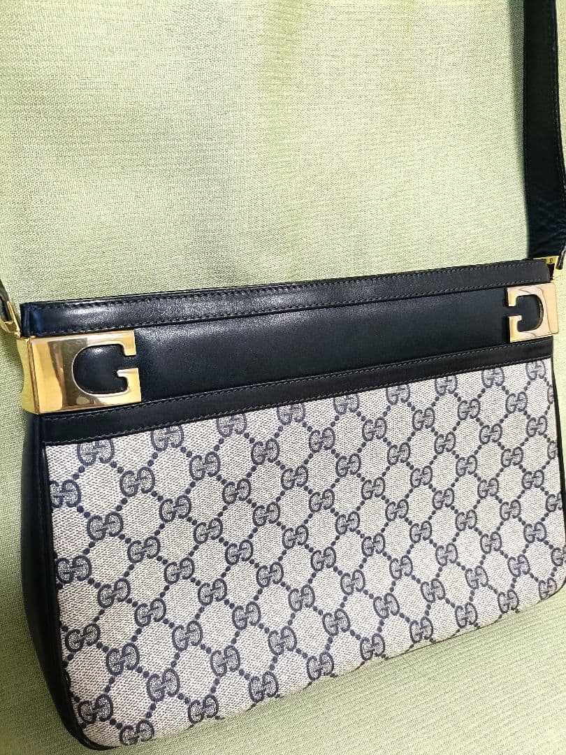 【美品】グッチ オールド GUCCI ショルダーバッグ ヴィンテージ