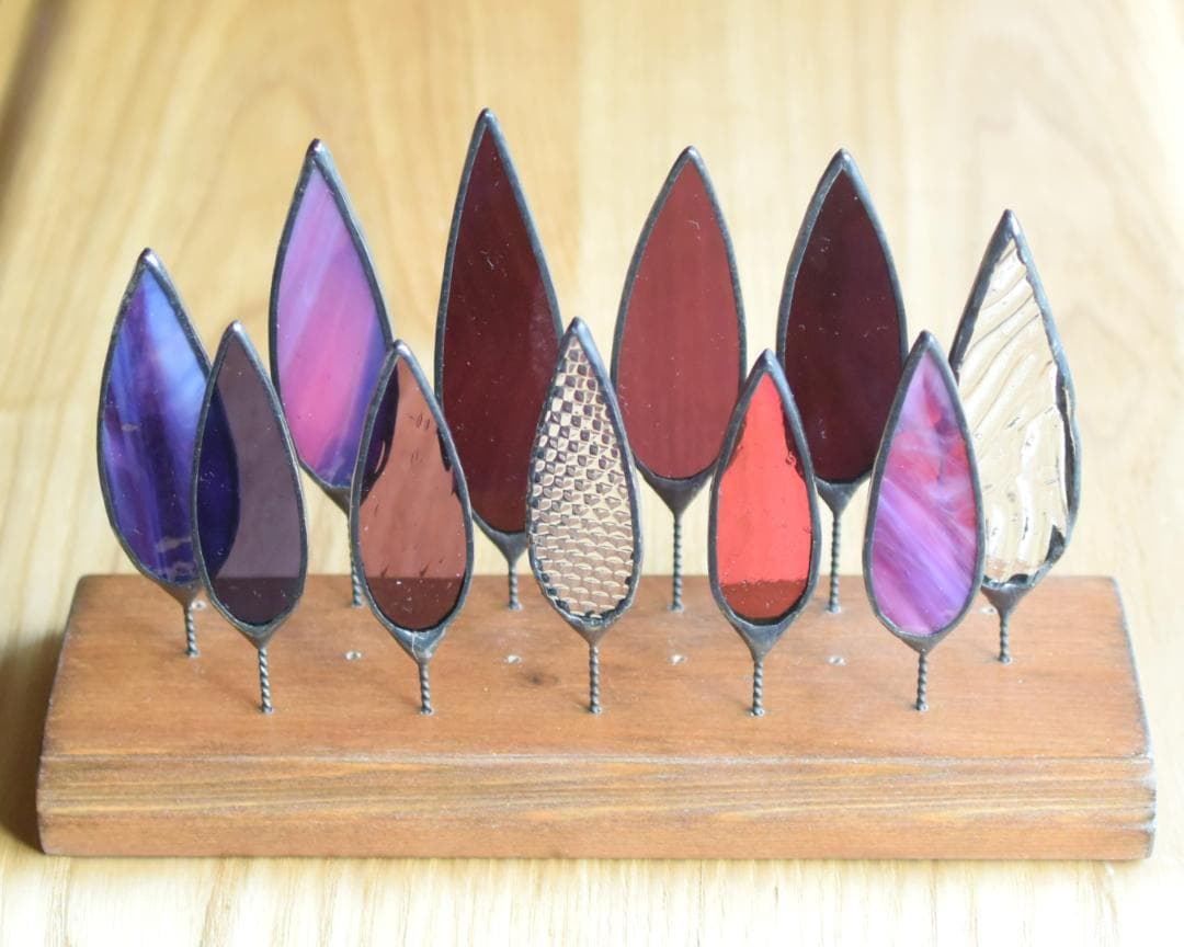 ベティ・木立ち　ステンドグラス(STG179①,179②)