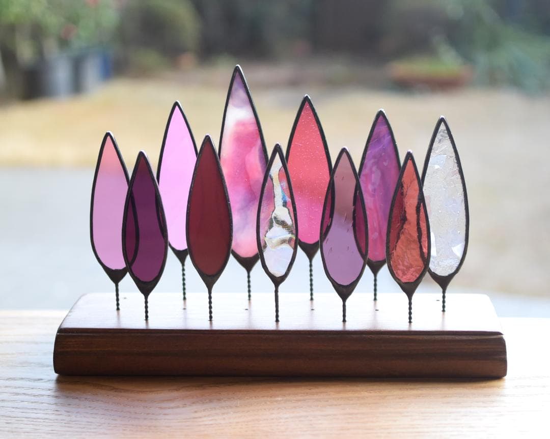 ベティ・木立ち　ステンドグラス(STG179①,179②)