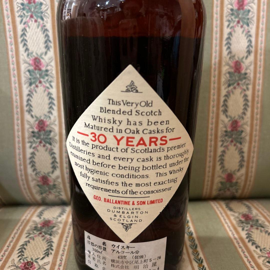 t*u様 Ballantine's 30年　特級　オールドボトル　ウイスキー　バ