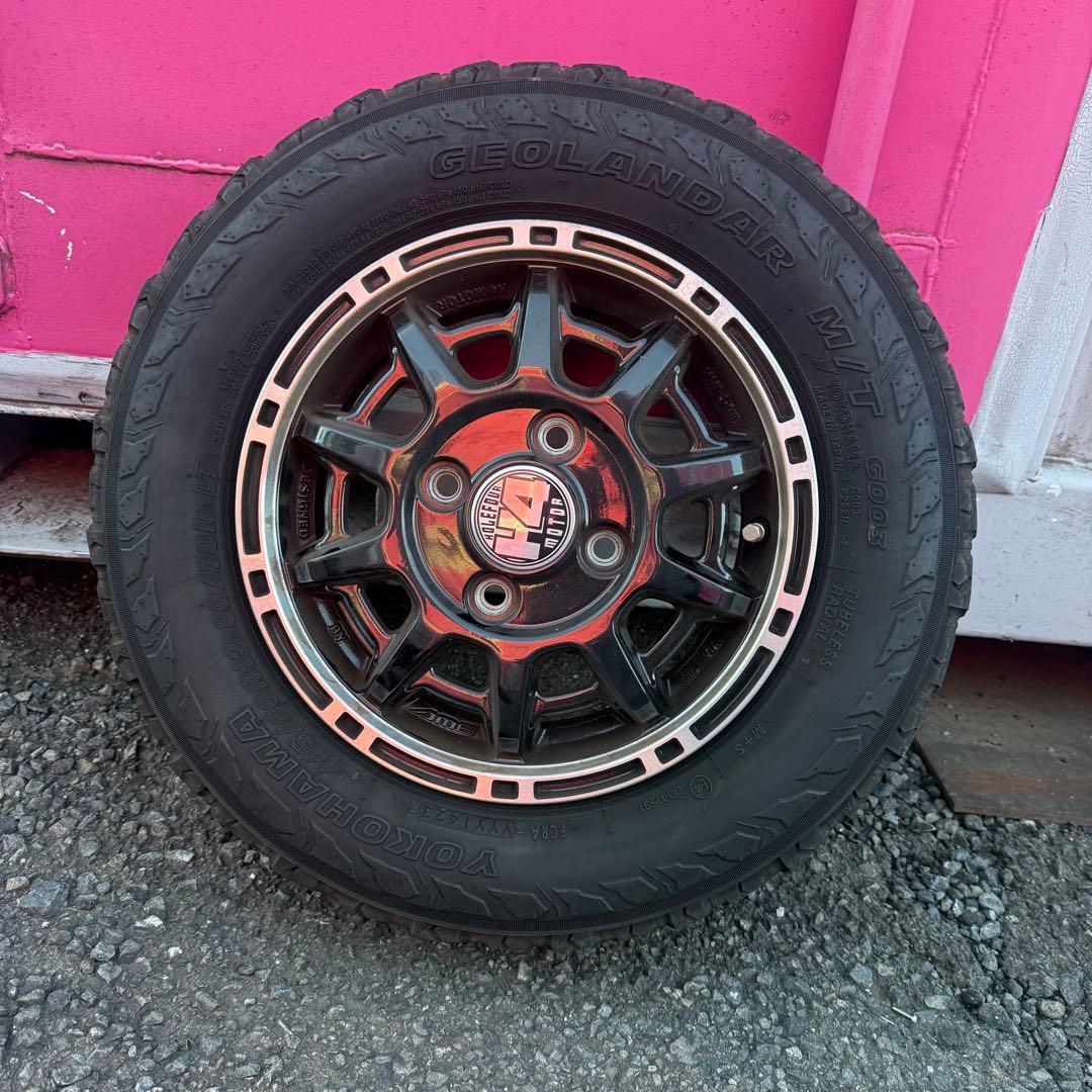 軽バン軽トラマッドタイヤ4本セット ジオランダー 145/80R12 12×4J