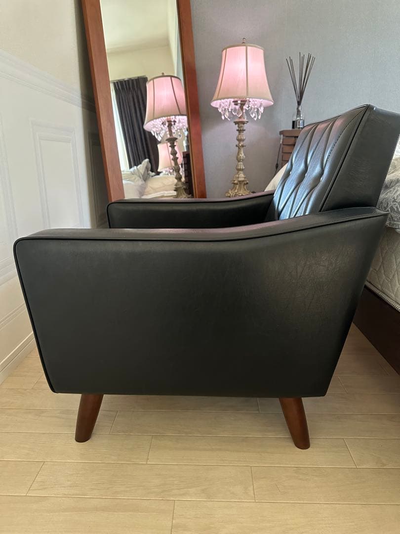 karimoku カリモク60 ロビーチェア ソファ 1シーター ブラック