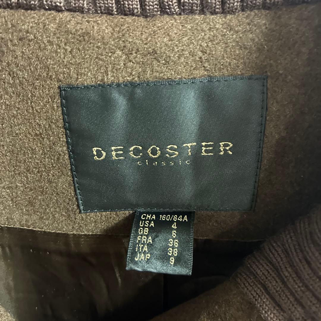 DECOSTER ヤク　ウールコート【9】ダークブラウン　高級　肌触り良い