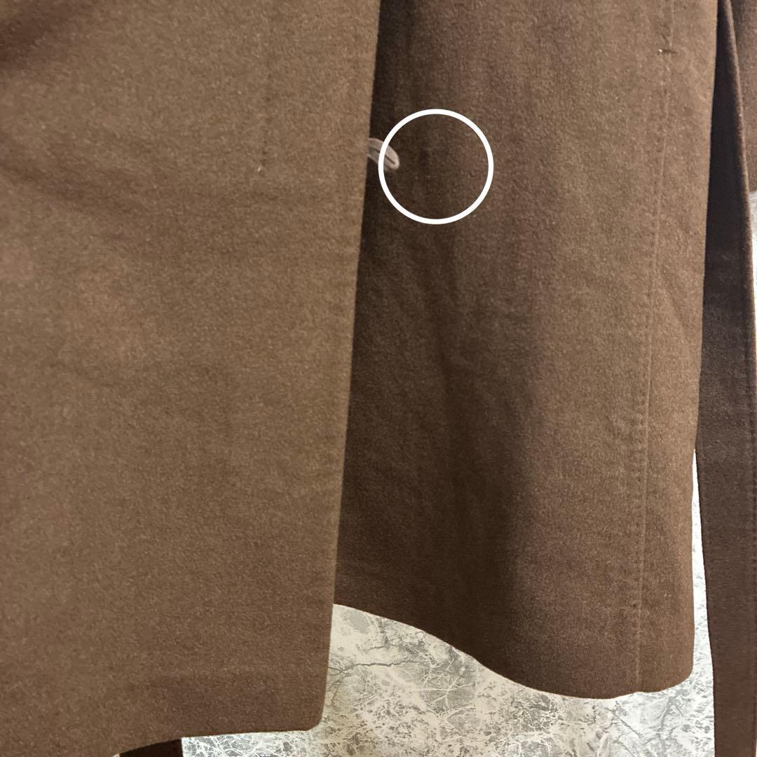 DECOSTER ヤク　ウールコート【9】ダークブラウン　高級　肌触り良い