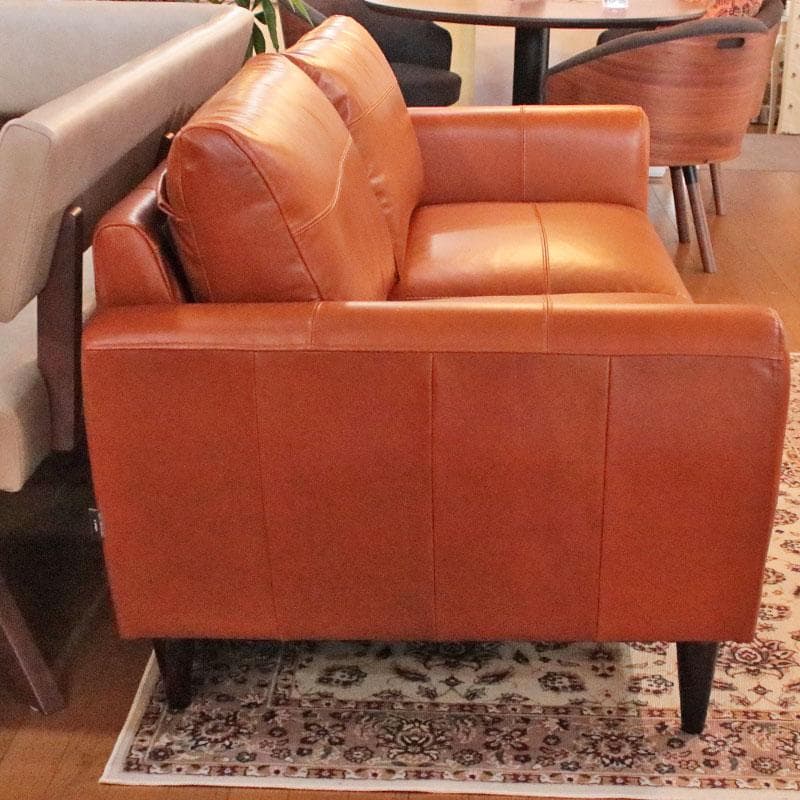 三人掛けソファ オイルレザー 革張り 本革 高級 リビング 668-047