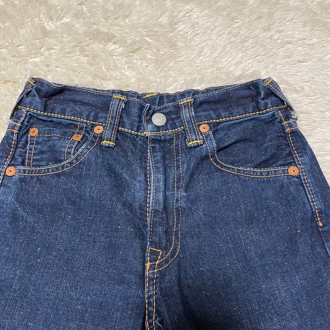 EVISエビス　エヴィス　カモメ　デニム キッズ　イエロー　ブルーデニムパンツ