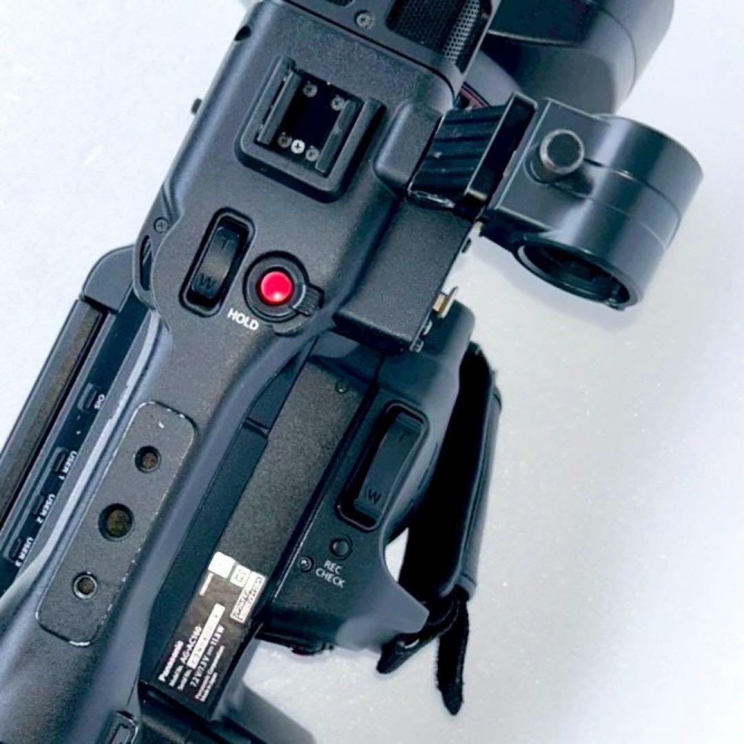 Panasonic AG-AC160 業務用ビデオカメラ バッテリー4個付き