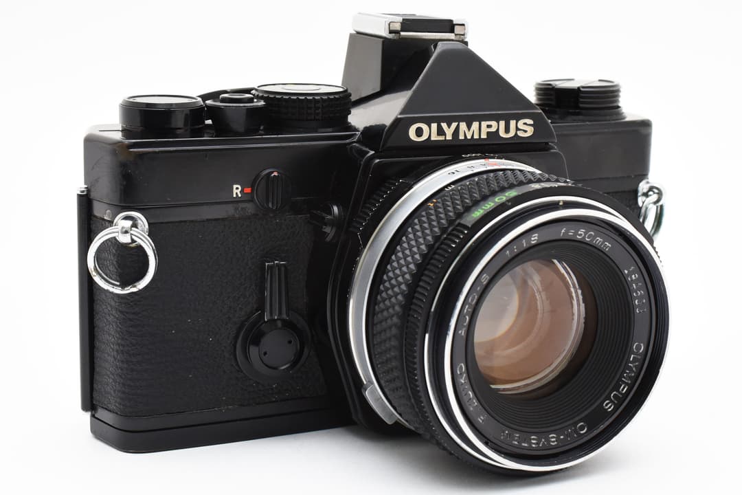 Olympus OM-1N 50mm F1.8 ブラック モルト新品 #8051