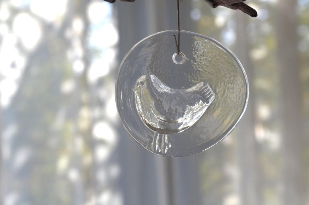 ARABIA/アラビア●クリスマス ガラスオーナメント3点セット●鳥2.天使