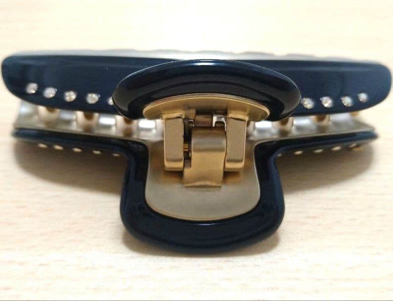 アレクサンドル ドゥ パリ　ヘアクリップ　ヴァンドームクリップ　ブラック