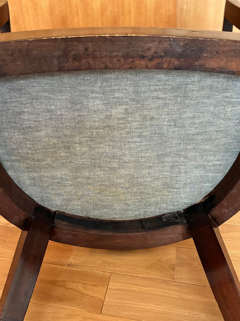 英国アンティーク ドール用イス◆マホガニー製 チェア