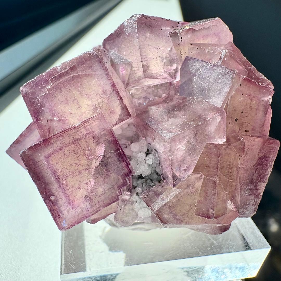 509 中国 ヤオガンシャン産 ウィンドウフローライト 満点星フローライト