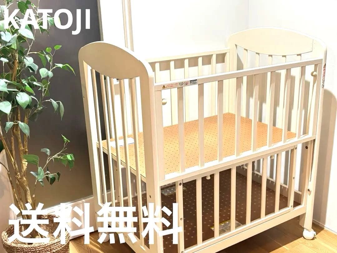 【送料込み】KATOJI 木製ベビーベッド
