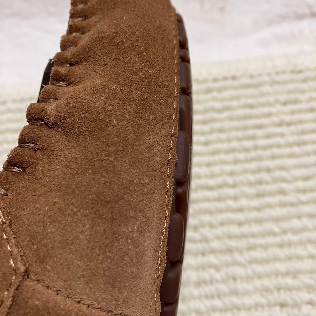 【美品】UGG DAKOTA モカシン 23cm チェスナット ふわふわボア
