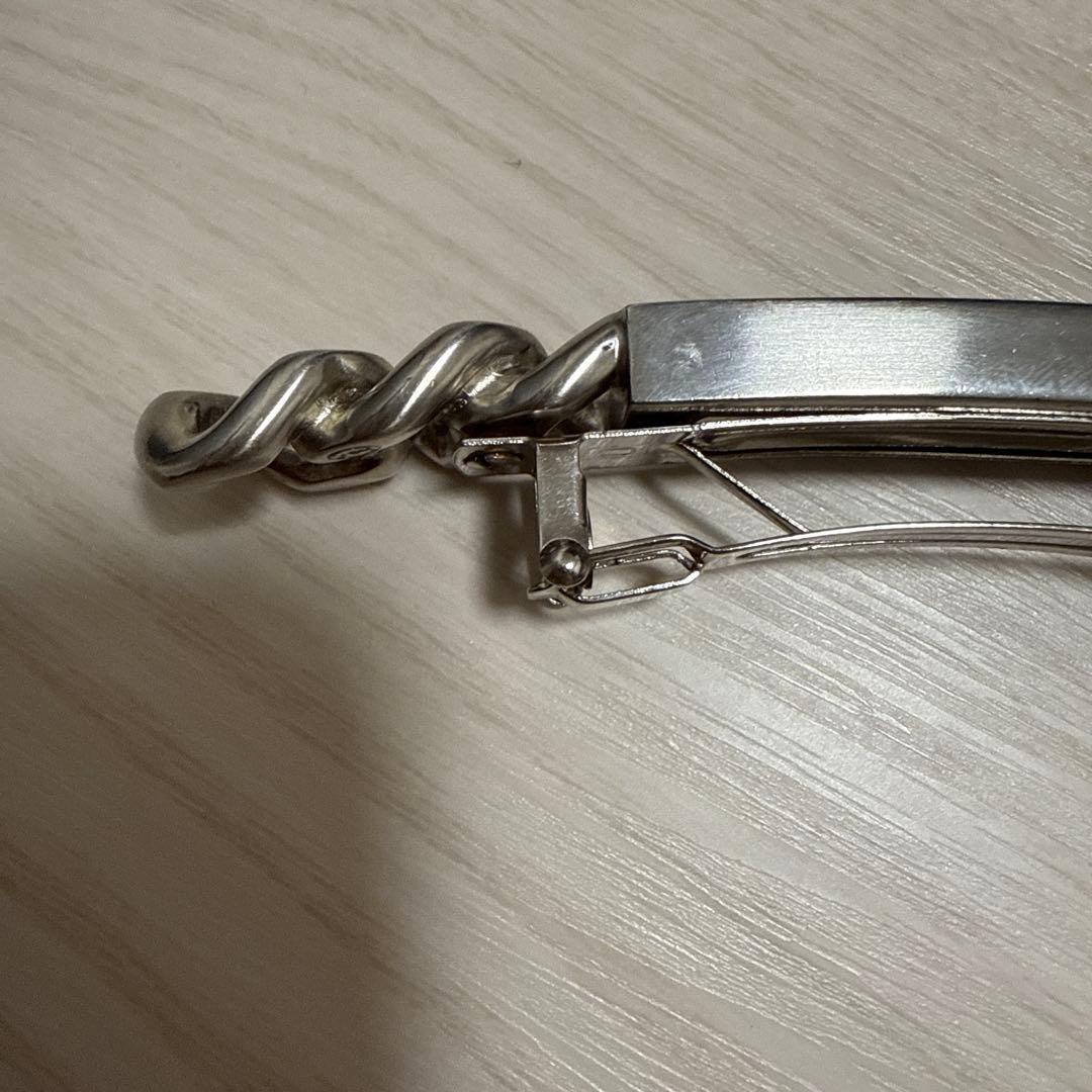 CHANEL バレッタ レア　髪留め シャネルロゴ ヘアクリップ シルバー