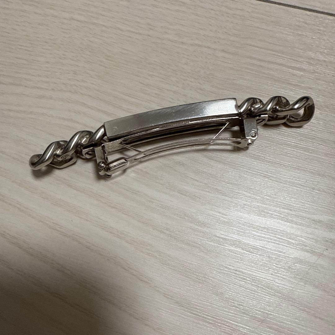 CHANEL バレッタ レア　髪留め シャネルロゴ ヘアクリップ シルバー