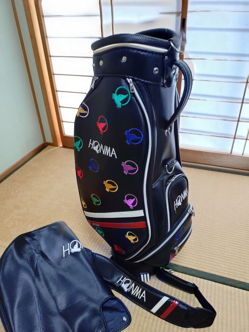 HONMA　本間ゴルフ　ホンマゴルフ　キャディバッグ　キャディバック　モグラ柄