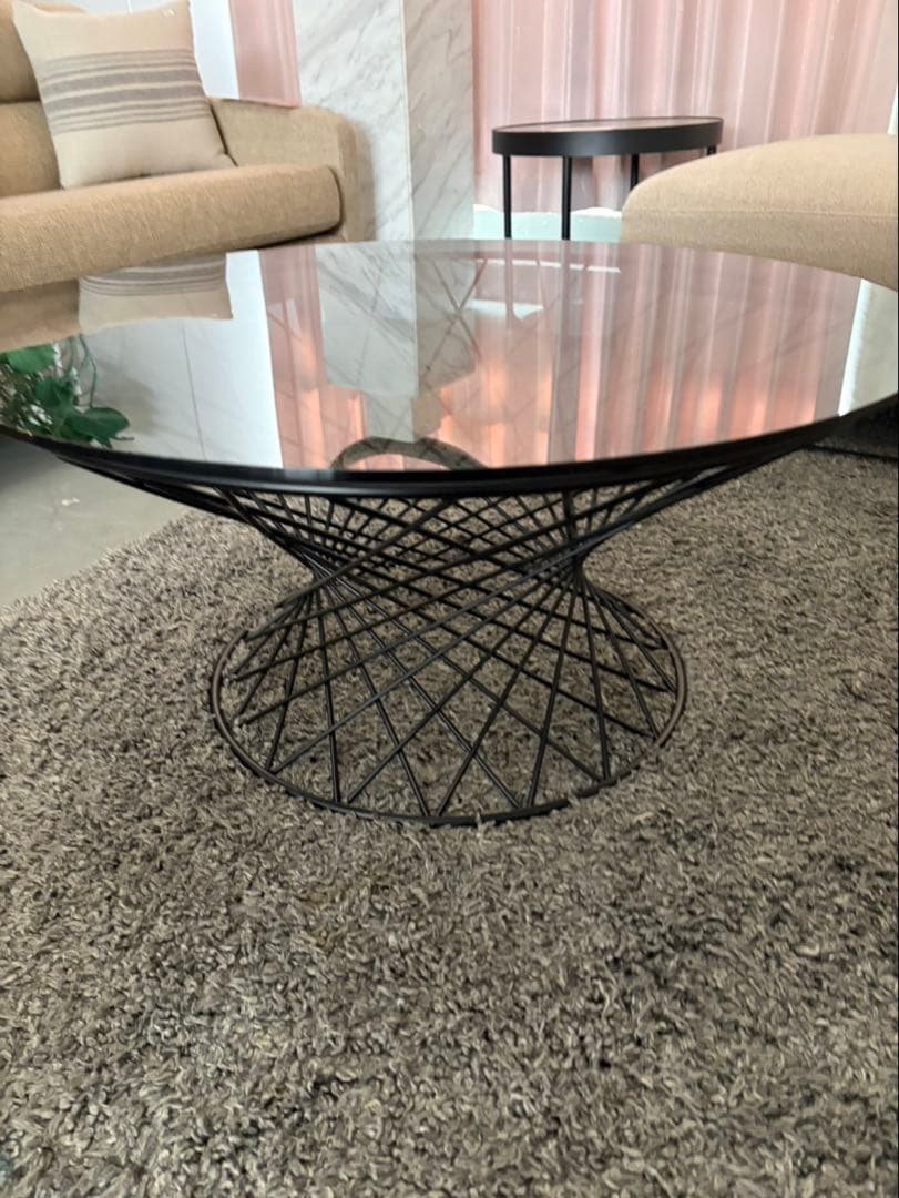 Francfranc　マーリア　コーヒーテーブル　ブラック　W80 ㎝