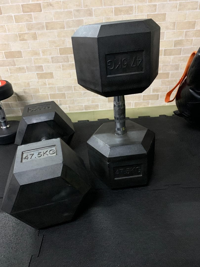 ラバーヘックスダンベル　42.5㎏　2個　5000円割引