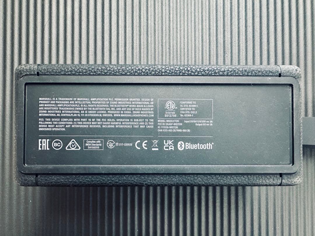 力持ち:【美品】Marshall Middleton ワイヤレススピーカー