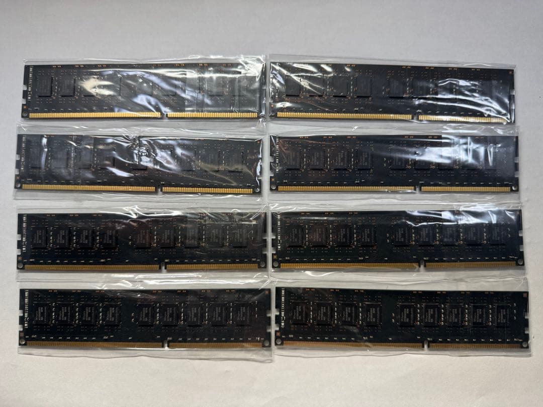 メモリ 64GBセット(8GBx8枚) サーバー向けECC付きでAIに最適