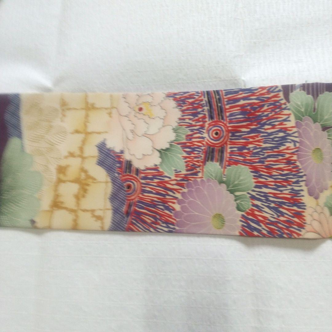 アンティーク 正絹 名古屋帯 牡丹 美品
