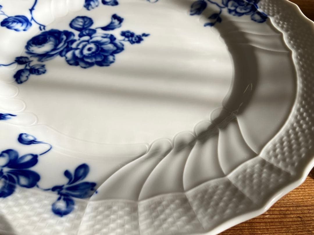 ジノリ　ベッキオブルーローズ　26.5ディナープレート×4