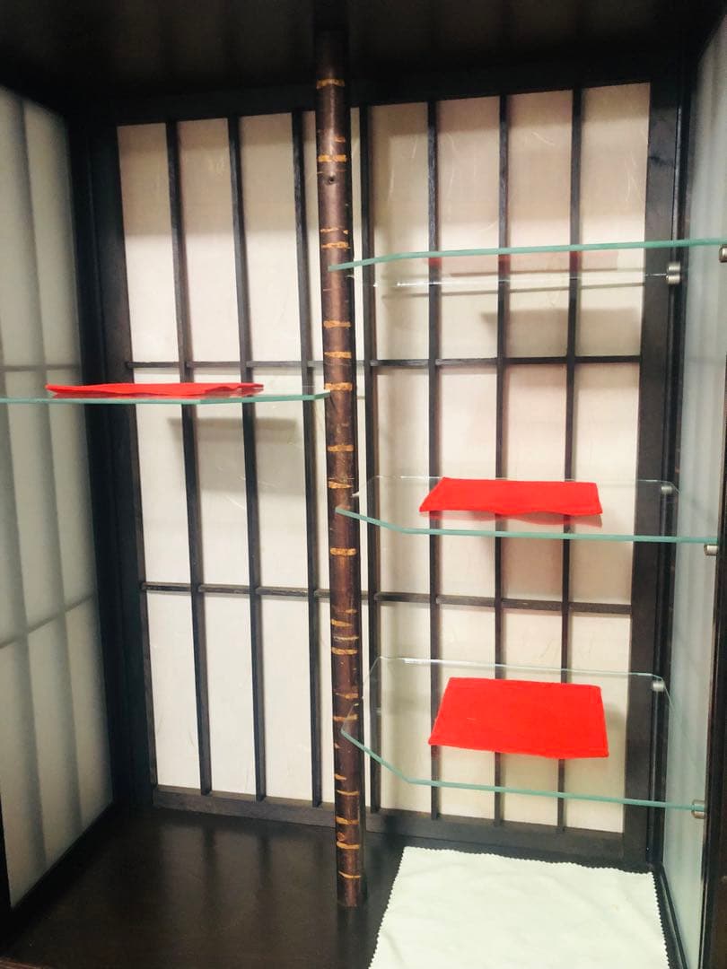 茶道を極める◼️蔵のお茶室に飾られていた、かなり可愛い抹茶専用の飾り棚、茶碗セット