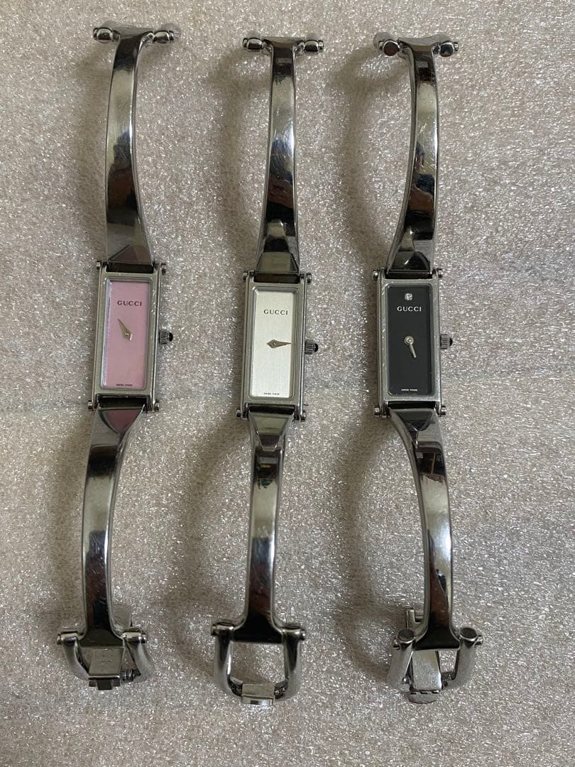 GUCCI スリムデザイン アナログ時計 3色セット seiko citizen