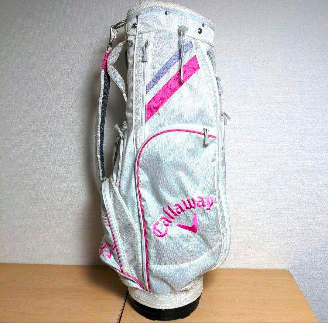 ca46 Callaway Golf bag 白×ピンク
