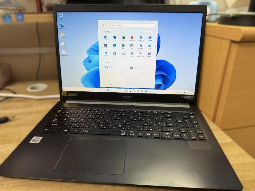 美品 Acer 第十世代 i7 20GB SSD+HDD Office付き