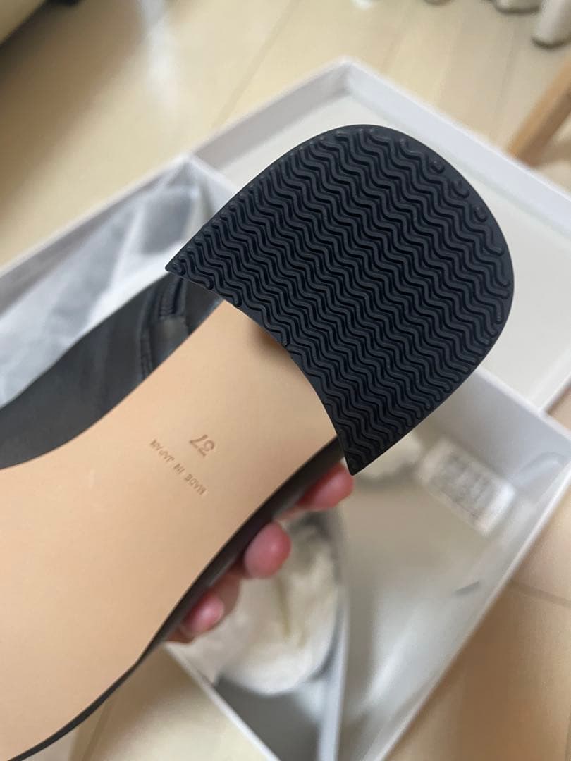 新品 【2.718】ガリャルダガランテ スクエアショートブーツ 37 ブラック